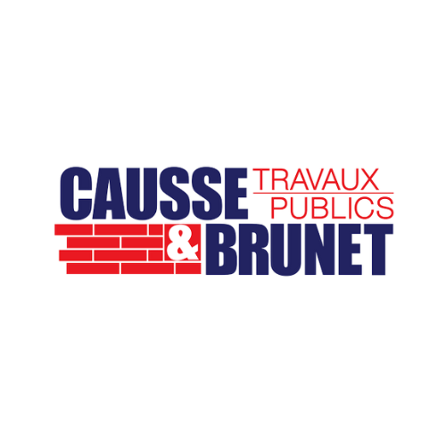 Logo officiel de l’entreprise Causse & Brunet, concassage et recyclage BTP